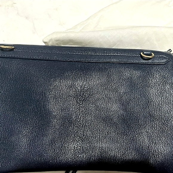 Classic edge envelope strap clutch leather bag! - Picture 8 of 13